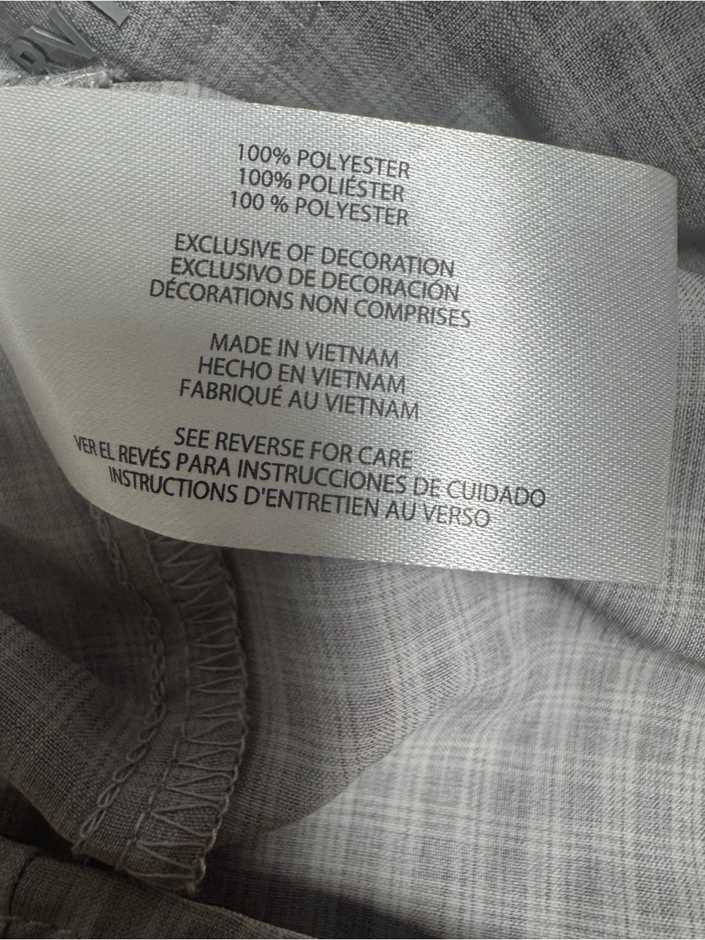 Orvis Shirt Men’s XL Gray Plaid Short Sleeve Button Up UPF 30 Quick-Dry - Picture 5 of 5